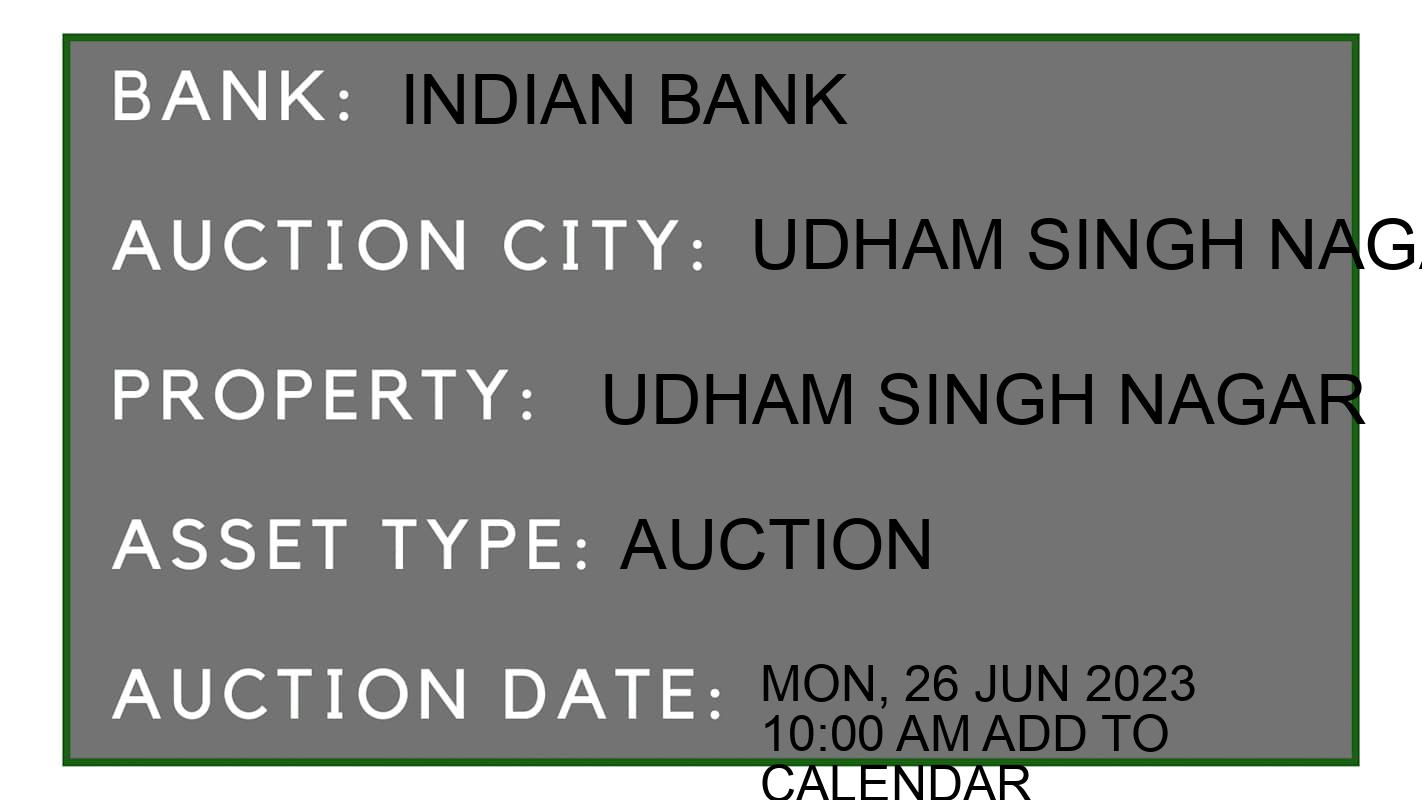 Auction Bank India - ID No: 151544 - Indian Bank Auction of Indian Bank