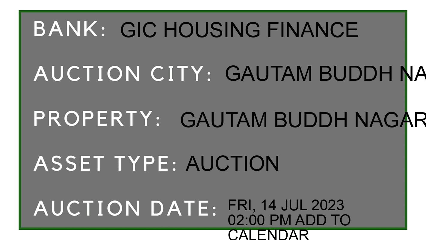 Auction Bank India - ID No: 151577 - GIC Housing Finance Auction of GIC Housing Finance