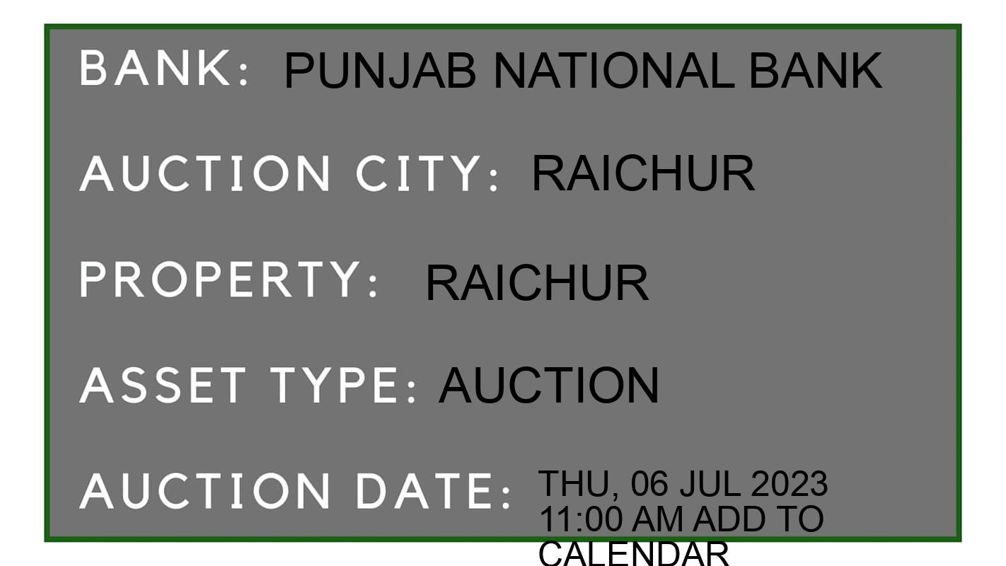 Auction Bank India - ID No: 151594 - Punjab National Bank Auction of Punjab National Bank