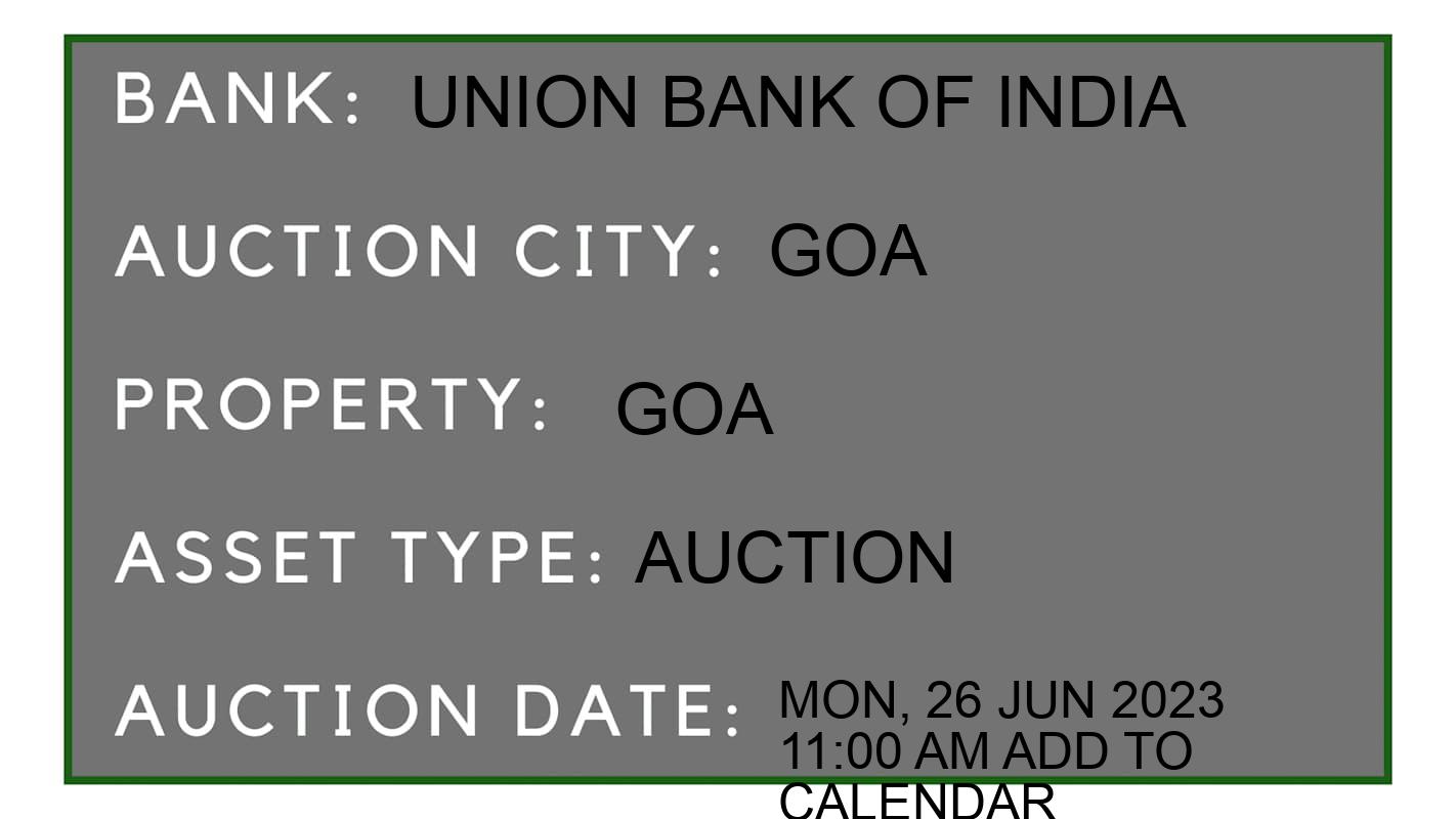 Auction Bank India - ID No: 151672 - Union Bank of India Auction of Union Bank of India