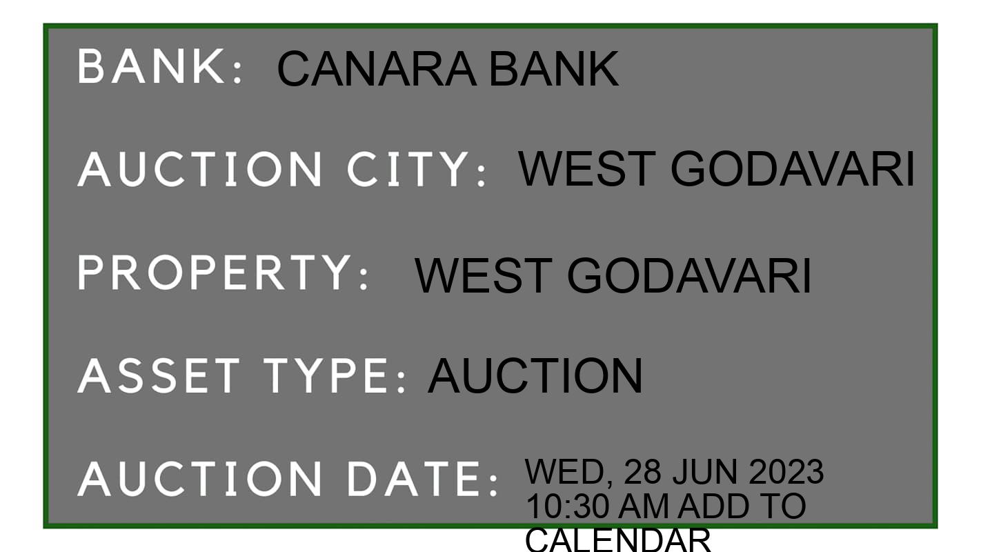Auction Bank India - ID No: 151689 - Canara Bank Auction of Canara Bank