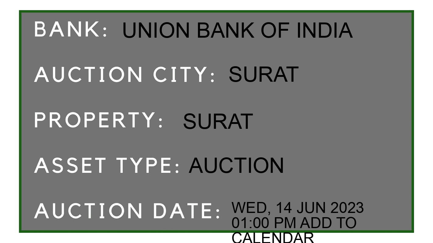 Auction Bank India - ID No: 151721 - Union Bank of India Auction of Union Bank of India