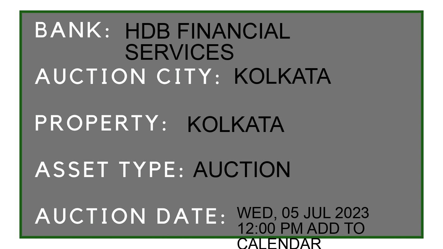 Auction Bank India - ID No: 151739 - HDB Financial Services Auction of HDB Financial Services