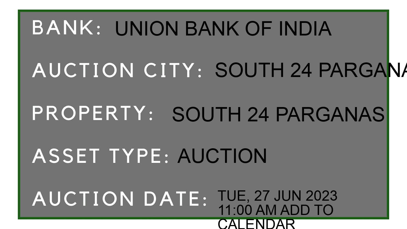 Auction Bank India - ID No: 151805 - Union Bank of India Auction of Union Bank of India