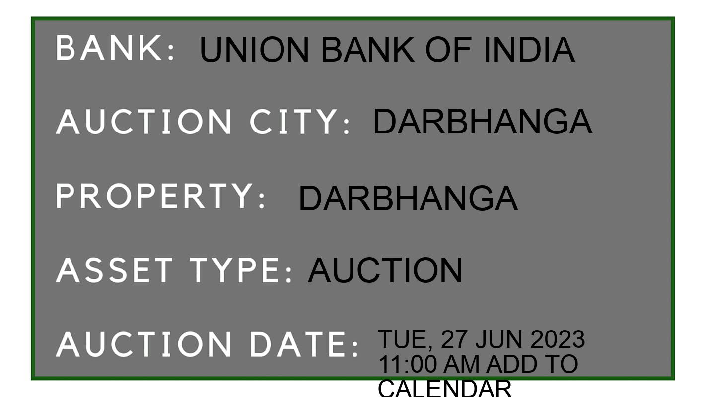 Auction Bank India - ID No: 151834 - Union Bank of India Auction of Union Bank of India