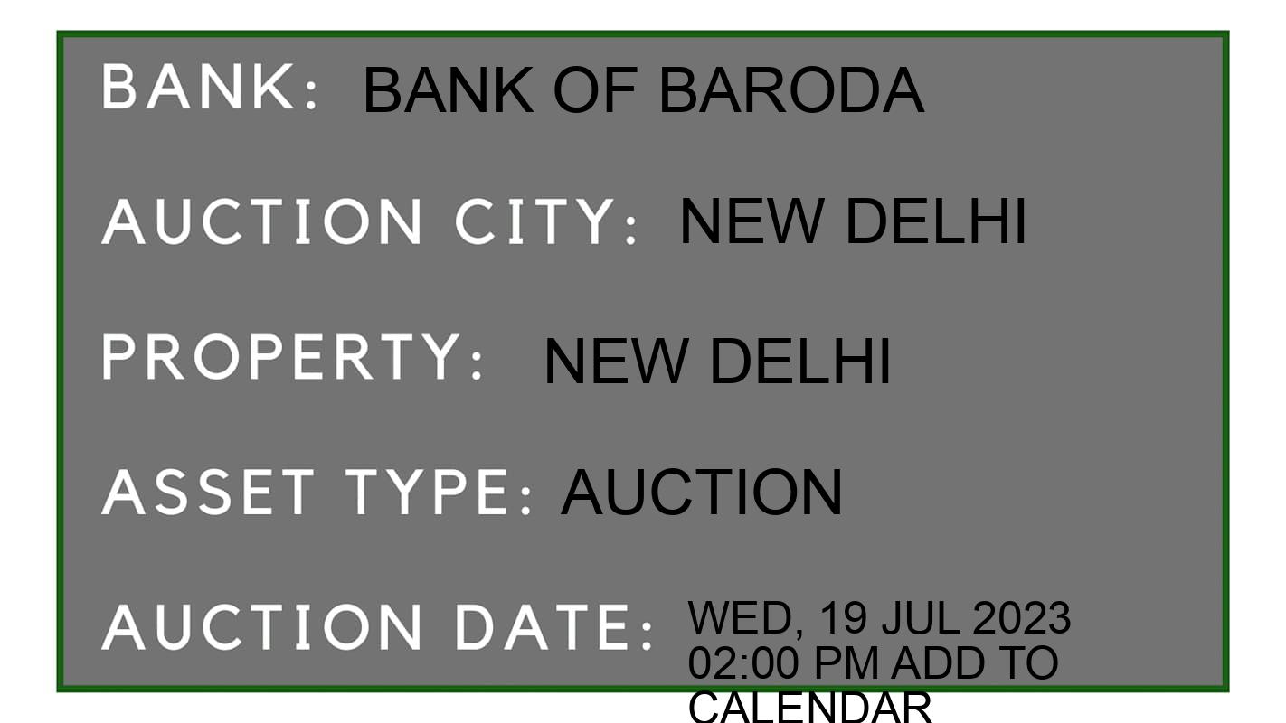 Auction Bank India - ID No: 151889 - Bank of Baroda Auction of Bank of Baroda