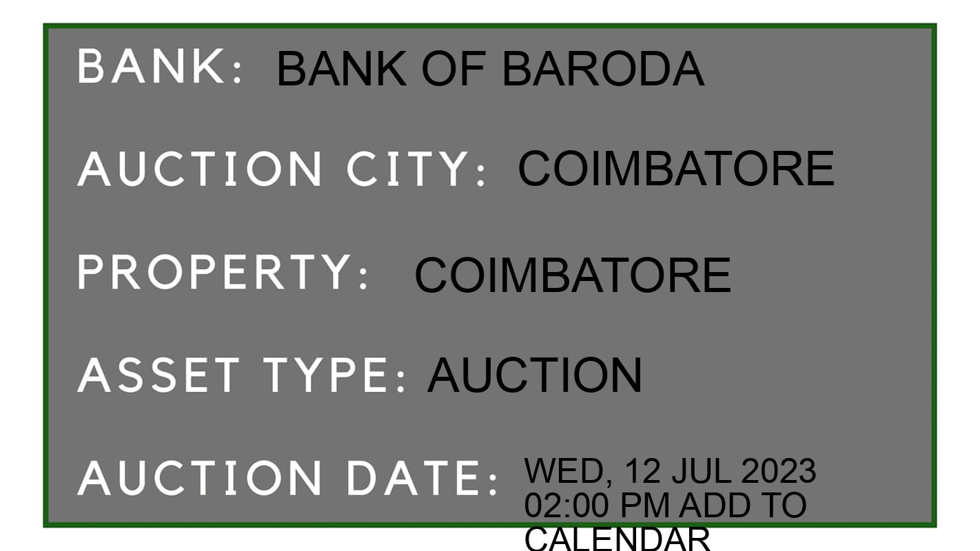 Auction Bank India - ID No: 151921 - Bank of Baroda Auction of Bank of Baroda