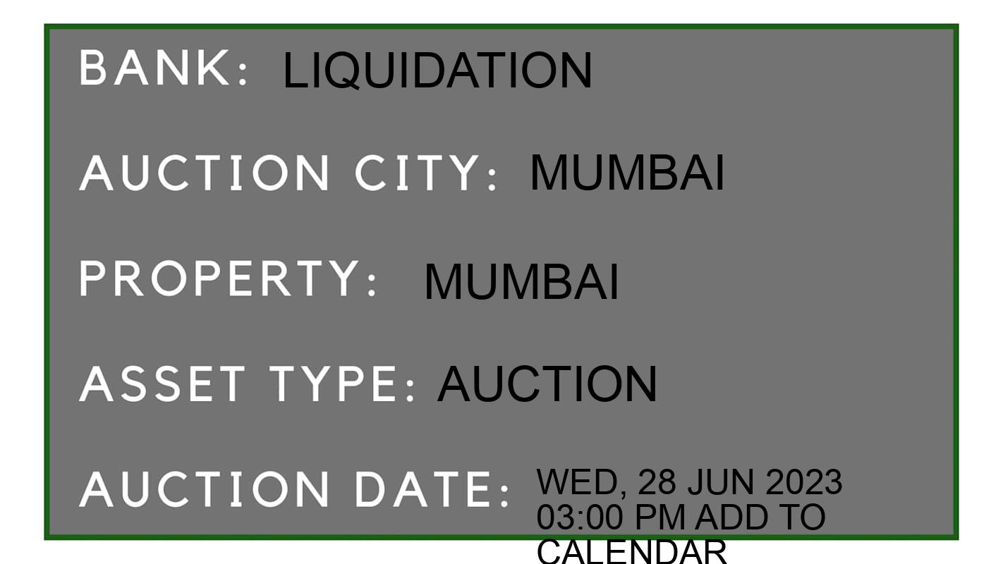 Auction Bank India - ID No: 151931 - liquidation Auction of liquidation