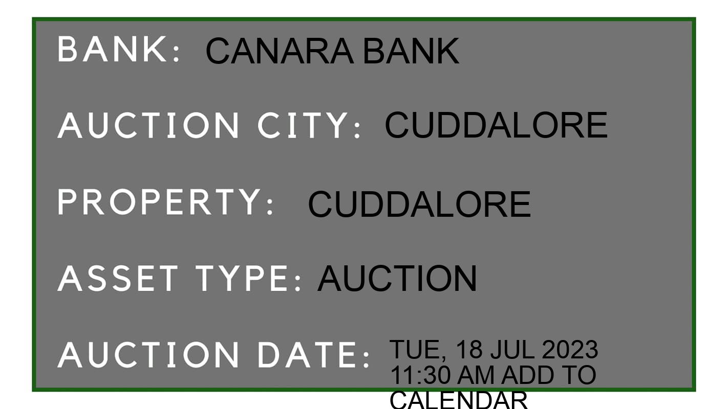Auction Bank India - ID No: 151932 - Canara Bank Auction of Canara Bank