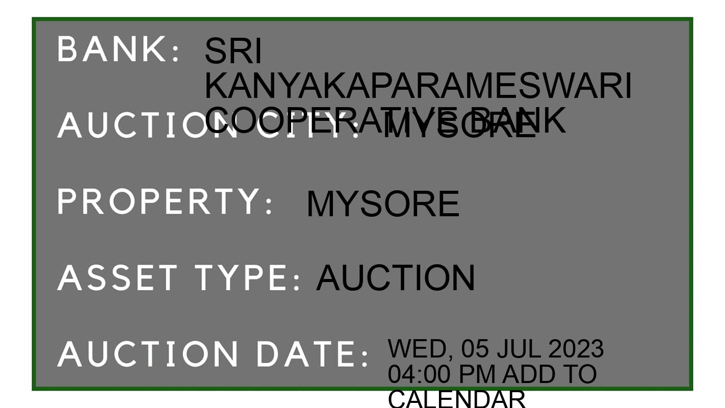 Auction Bank India - ID No: 151987 - sri kanyakaparameswari cooperative bank Auction of sri kanyakaparameswari cooperative bank
