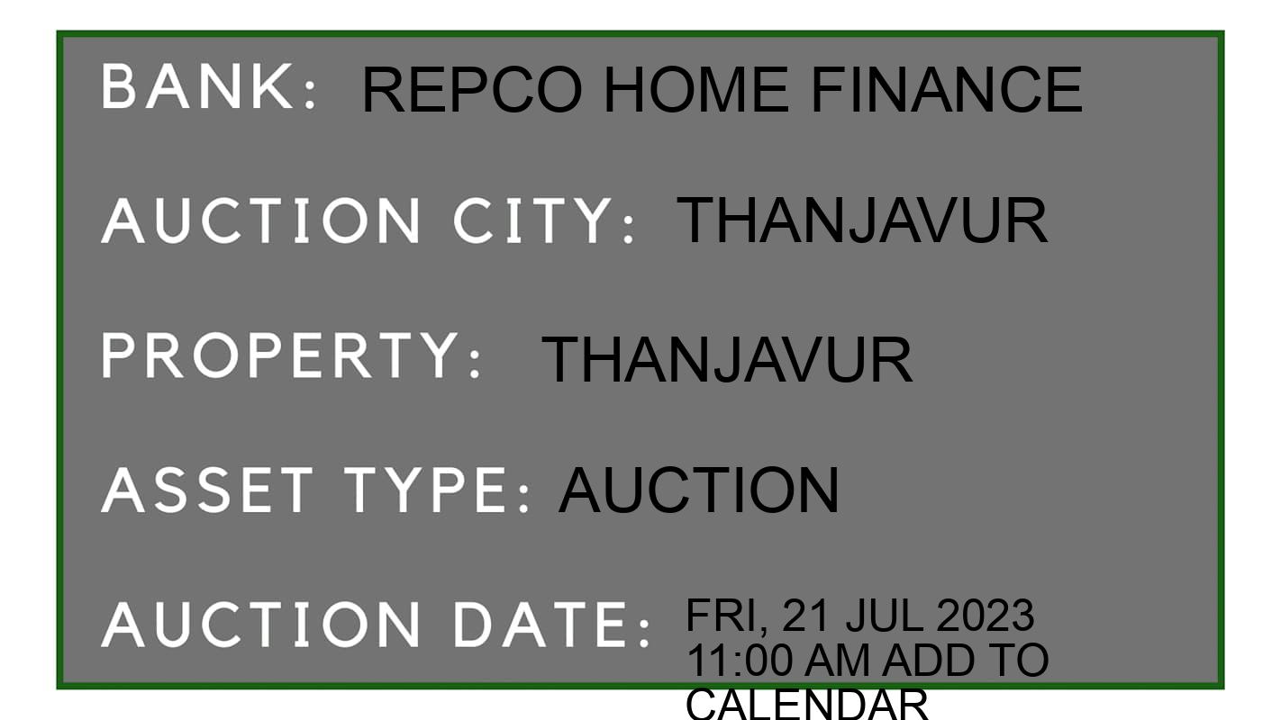 Auction Bank India - ID No: 151990 - Repco Home Finance Auction of Repco Home Finance