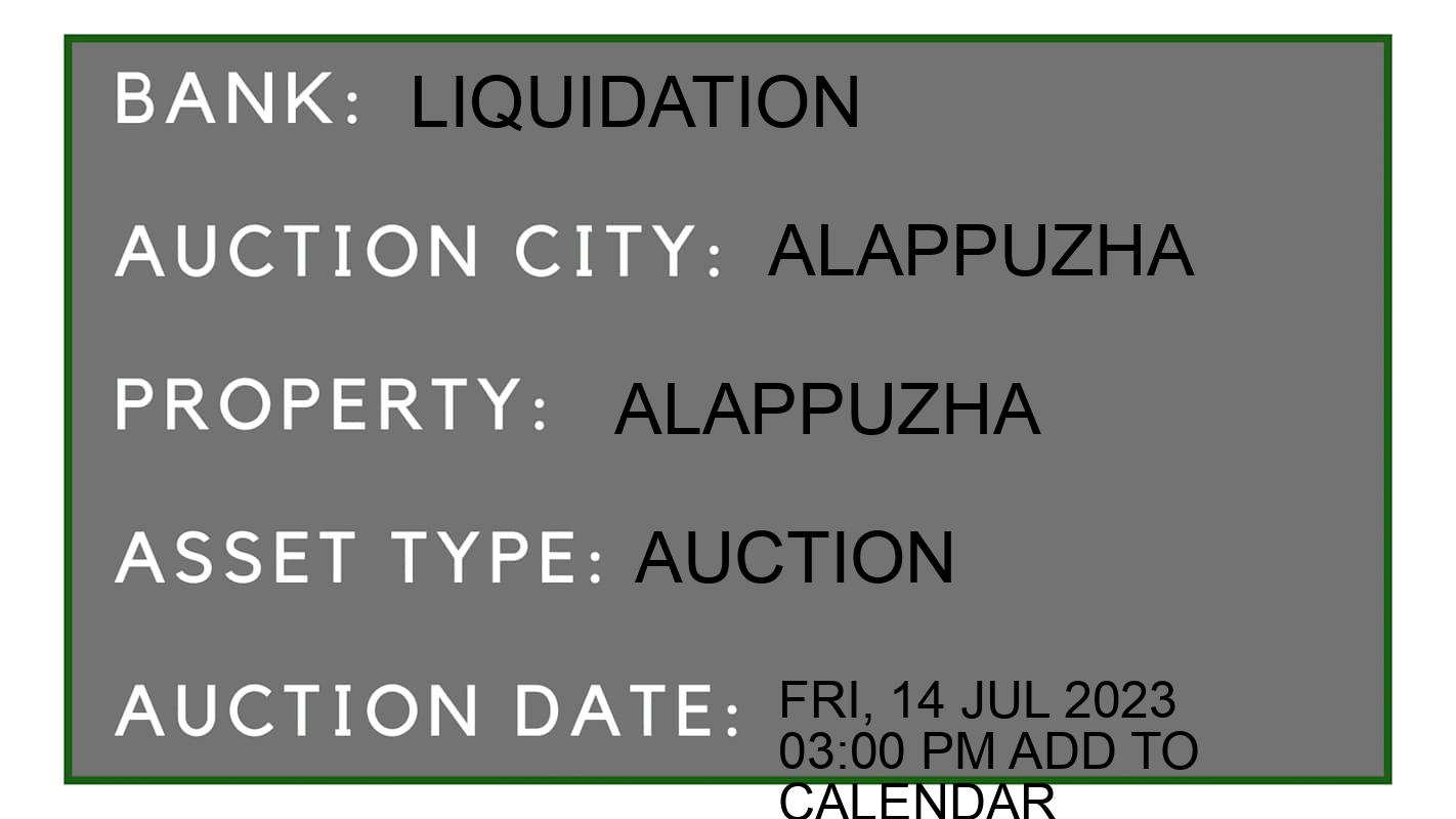 Auction Bank India - ID No: 152008 - liquidation Auction of liquidation