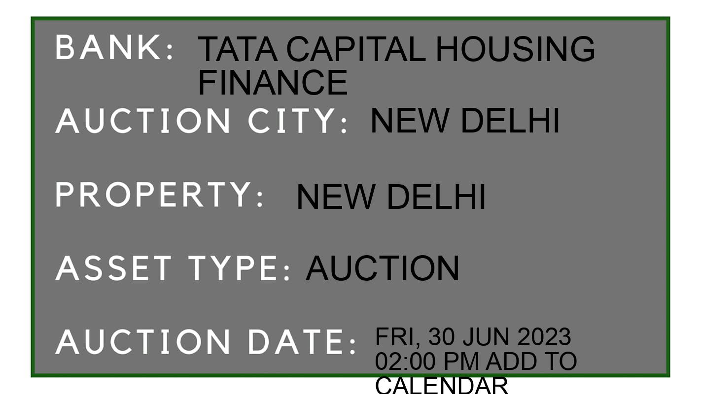 Auction Bank India - ID No: 152014 - Tata Capital Housing Finance Auction of Tata Capital Housing Finance