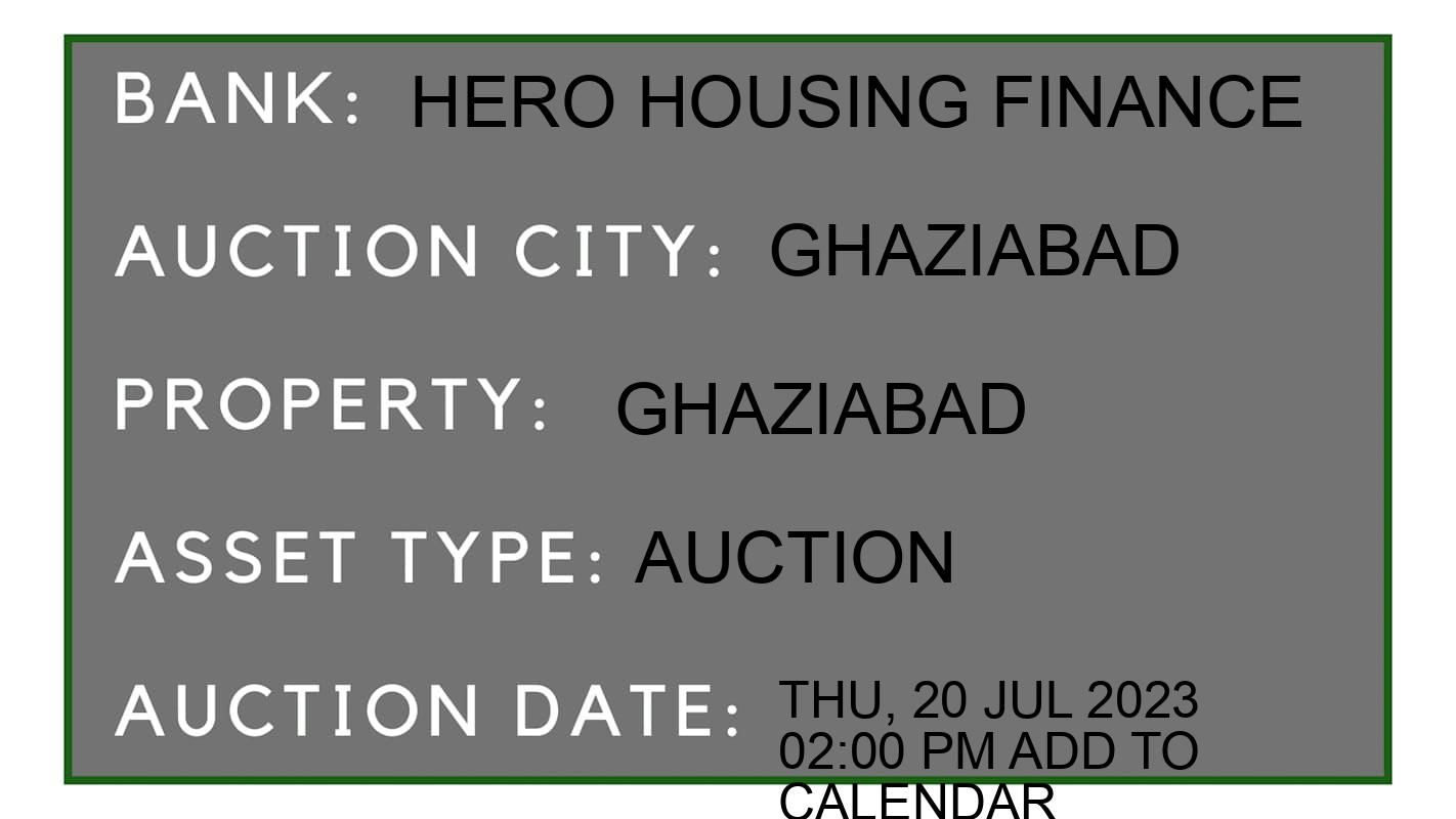 Auction Bank India - ID No: 152054 - hero housing finance Auction of hero housing finance
