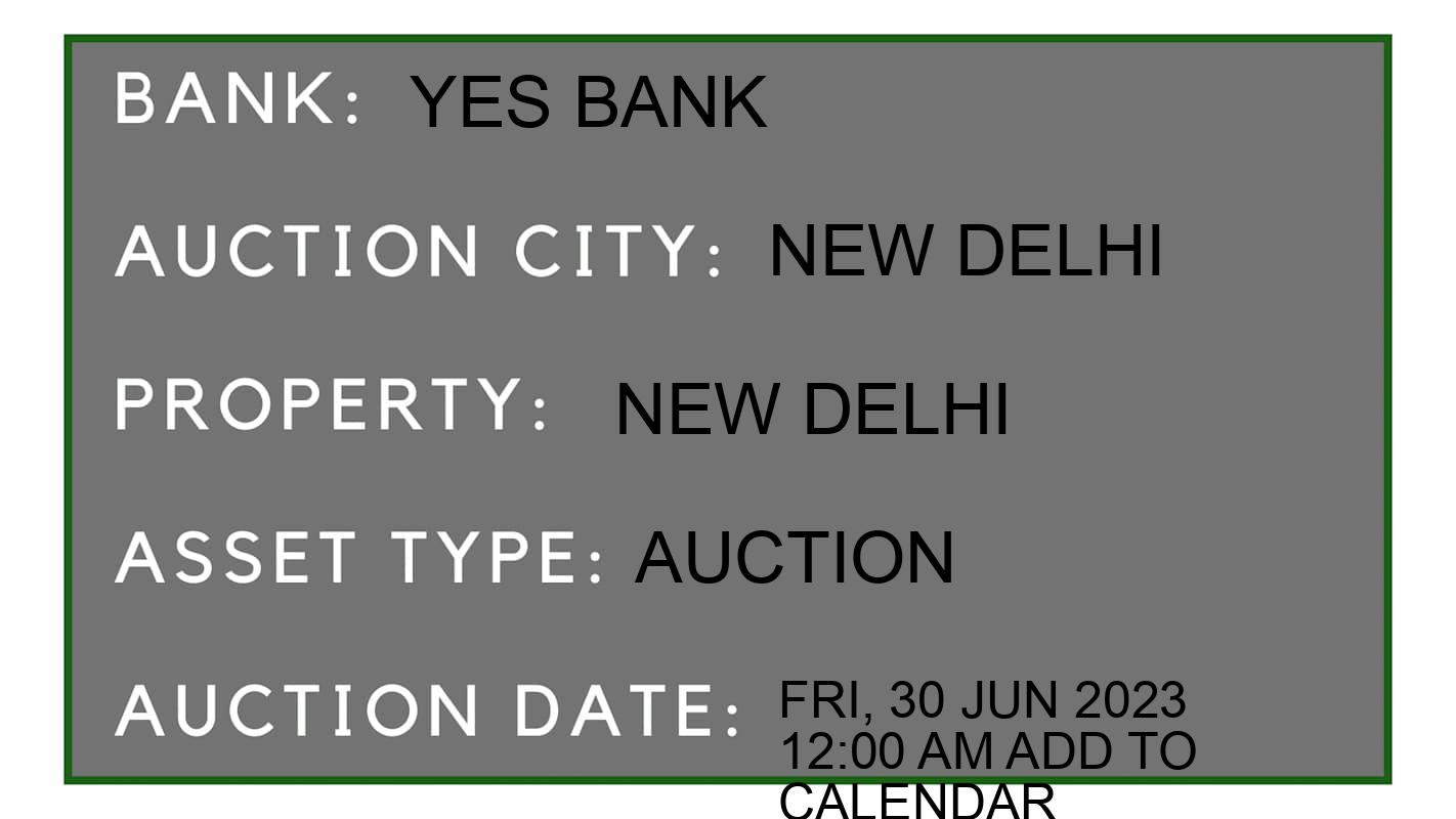 Auction Bank India - ID No: 152061 - Yes Bank Auction of Yes Bank