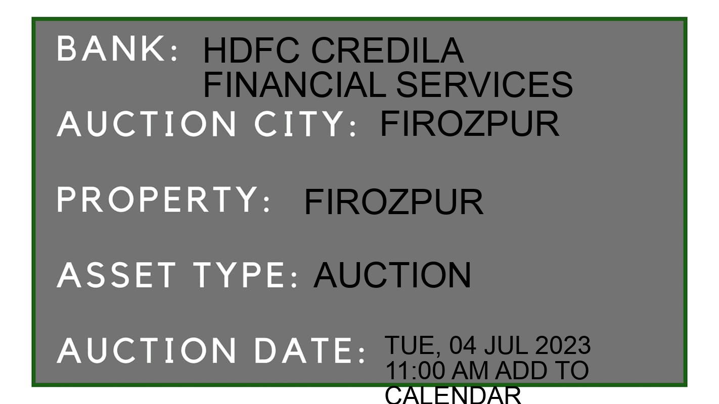 Auction Bank India - ID No: 152101 - hdfc credila financial services Auction of hdfc credila financial services