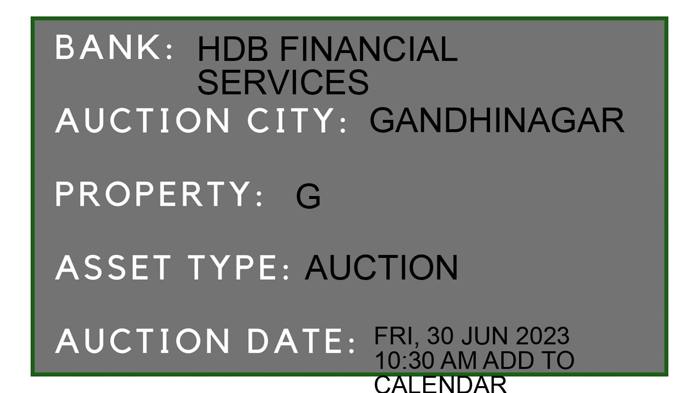 Auction Bank India - ID No: 152127 - HDB Financial Services Auction of HDB Financial Services
