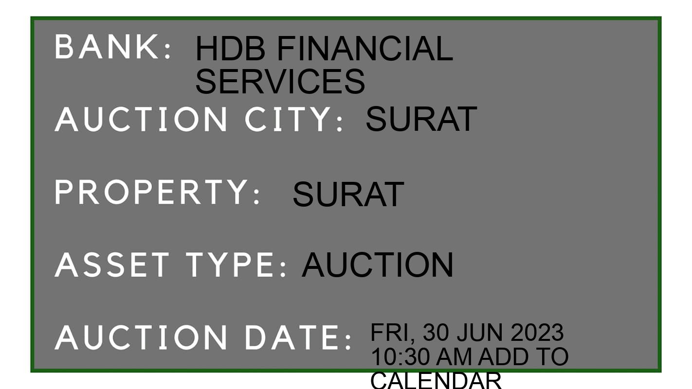 Auction Bank India - ID No: 152129 - HDB Financial Services Auction of HDB Financial Services
