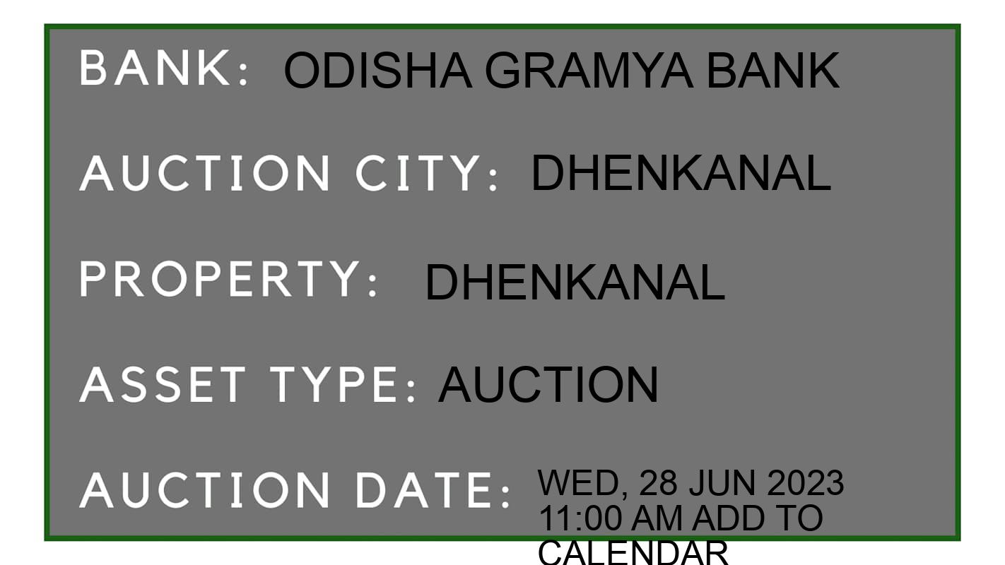 Auction Bank India - ID No: 152184 - Odisha Gramya Bank Auction of Odisha Gramya Bank