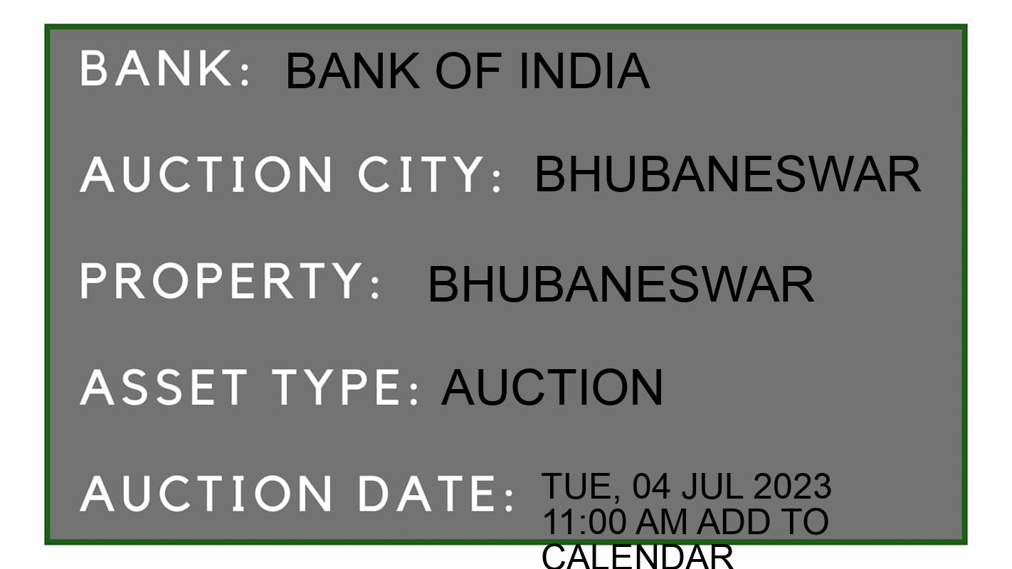 Auction Bank India - ID No: 152195 - Bank of India Auction of Bank of India