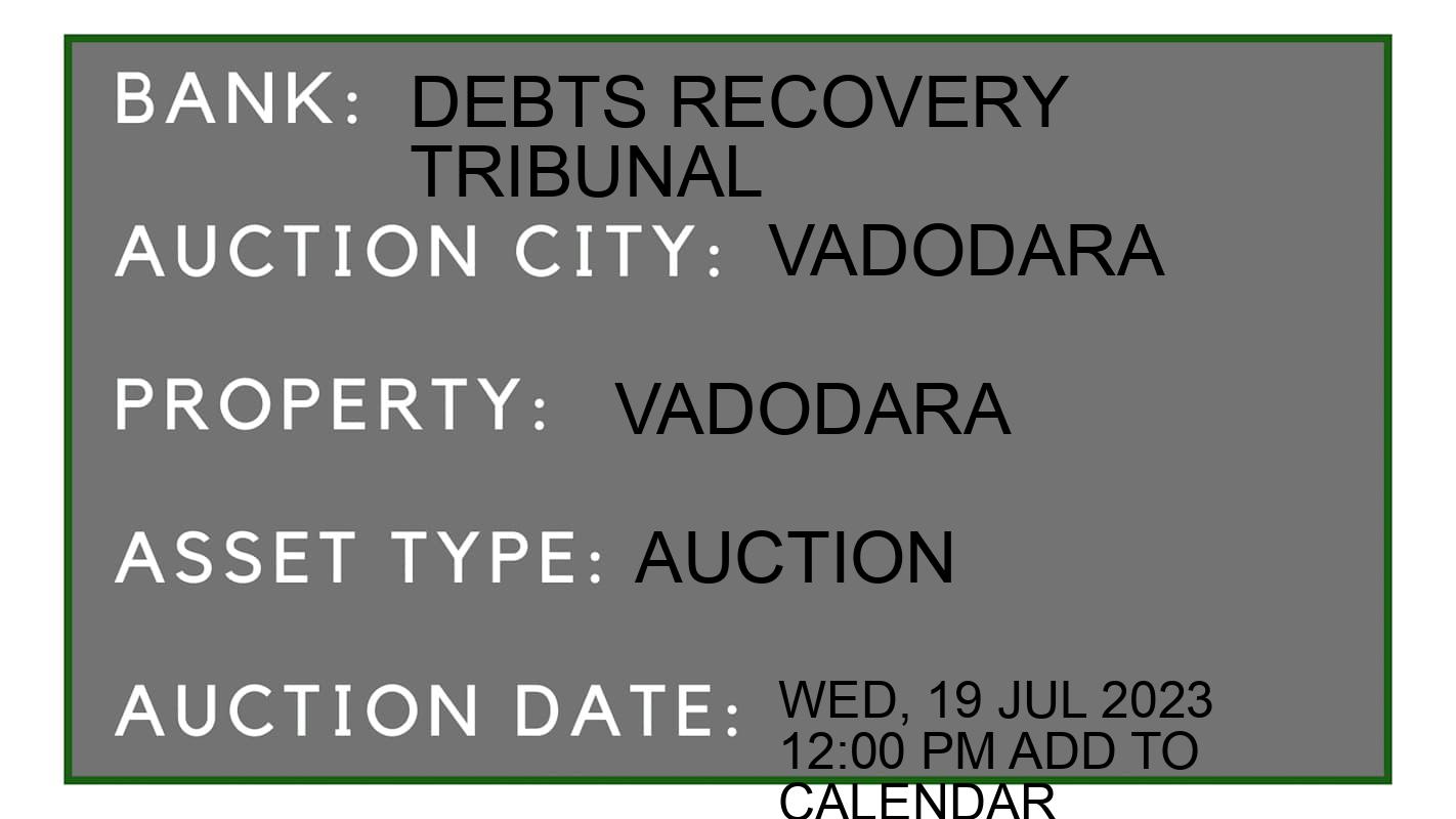 Auction Bank India - ID No: 152215 - Debts Recovery Tribunal Auction of Debts Recovery Tribunal