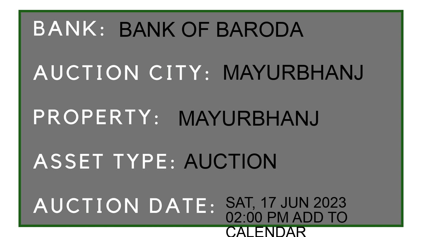 Auction Bank India - ID No: 152228 - Bank of Baroda Auction of Bank of Baroda