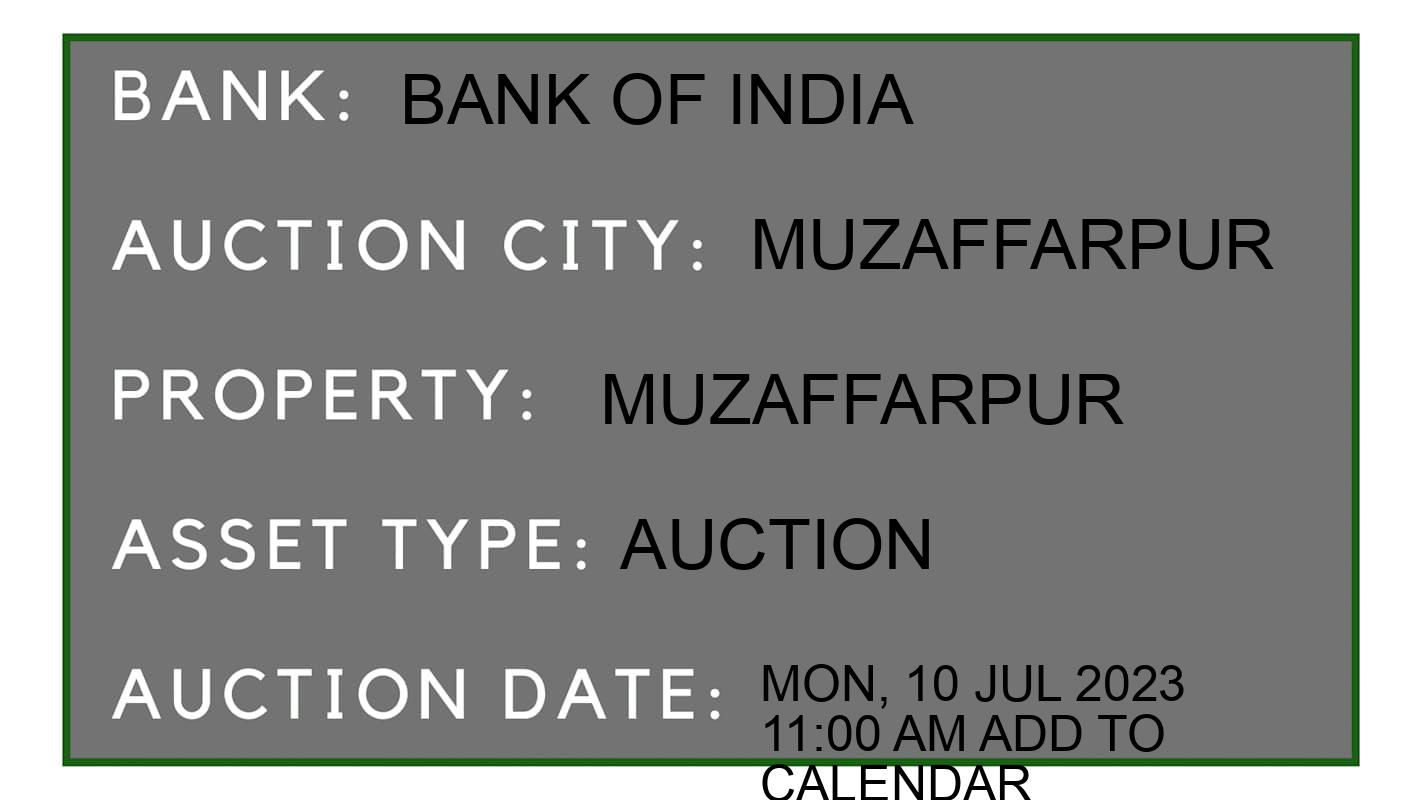 Auction Bank India - ID No: 152230 - Bank of India Auction of Bank of India