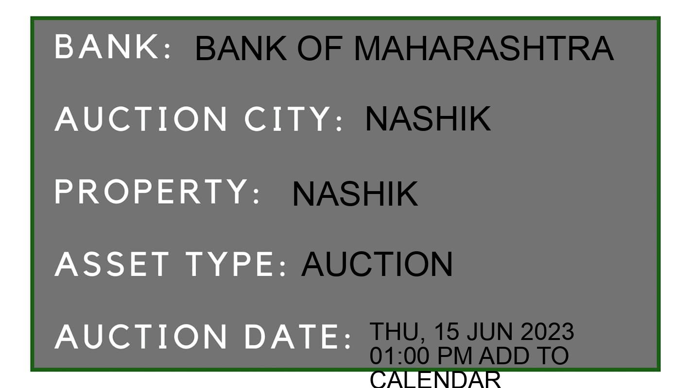 Auction Bank India - ID No: 152233 - Bank of Maharashtra Auction of Bank of Maharashtra