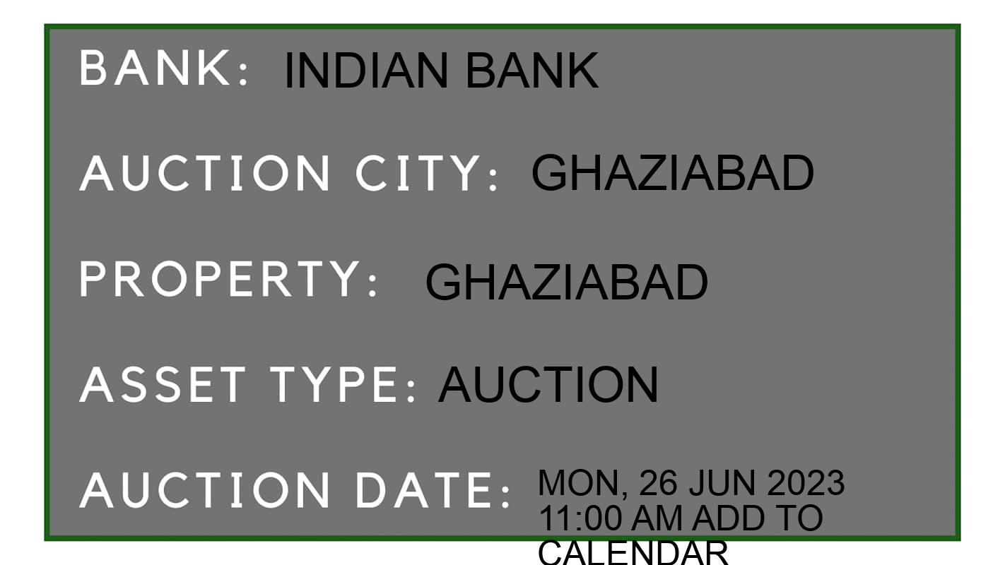 Auction Bank India - ID No: 152258 - Indian Bank Auction of Indian Bank