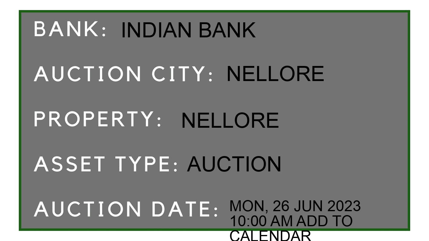 Auction Bank India - ID No: 152267 - Indian Bank Auction of Indian Bank