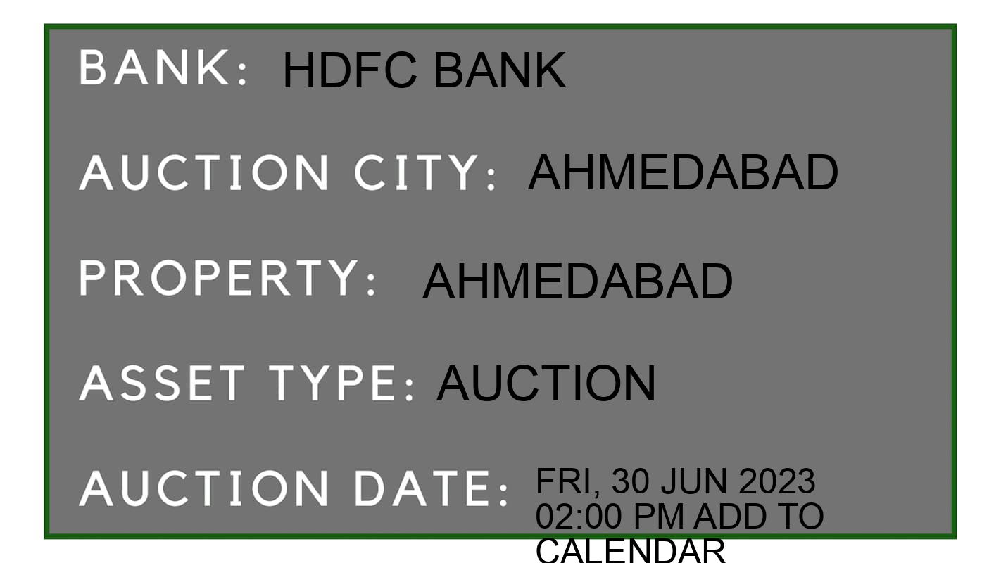 Auction Bank India - ID No: 152333 - HDFC Bank Auction of HDFC Bank