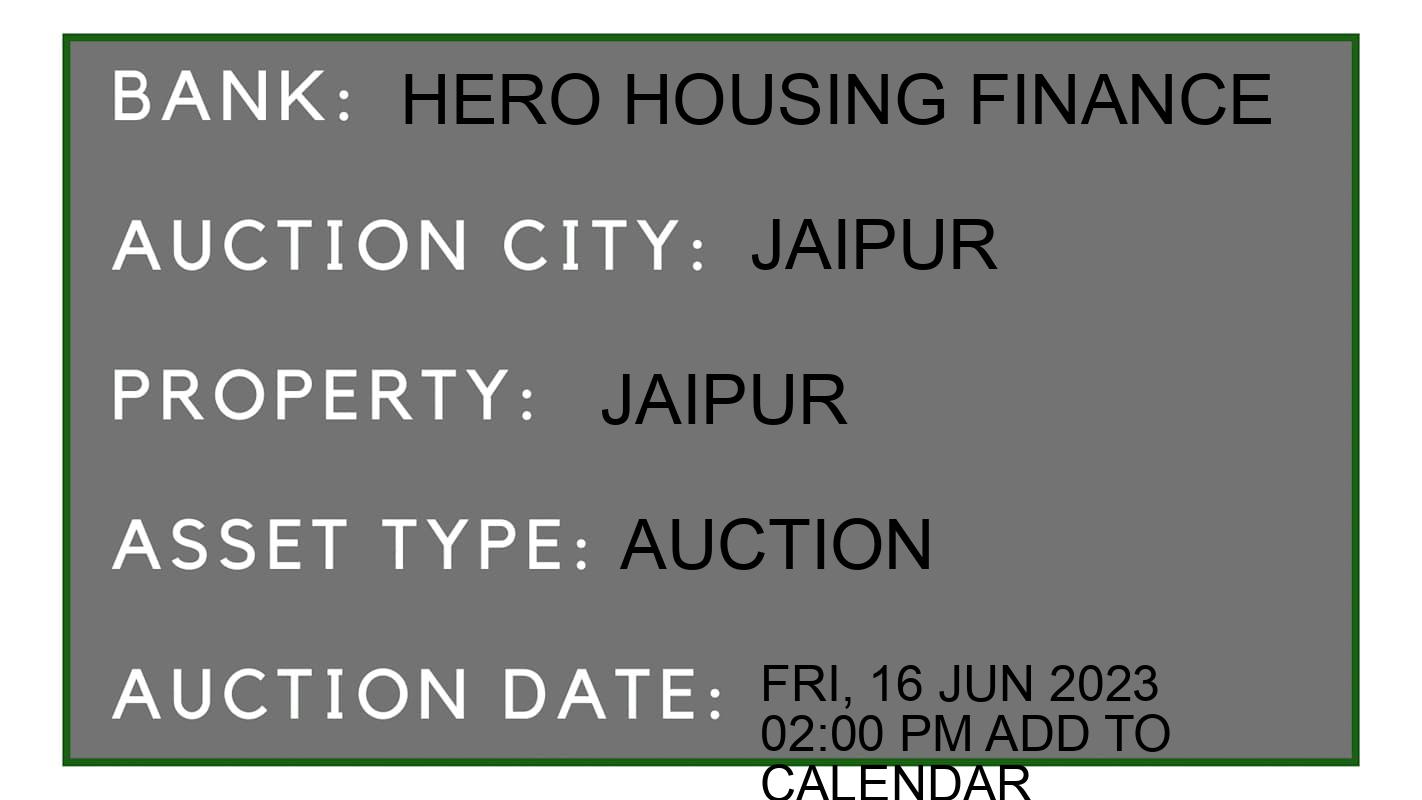 Auction Bank India - ID No: 152397 - hero housing finance Auction of hero housing finance