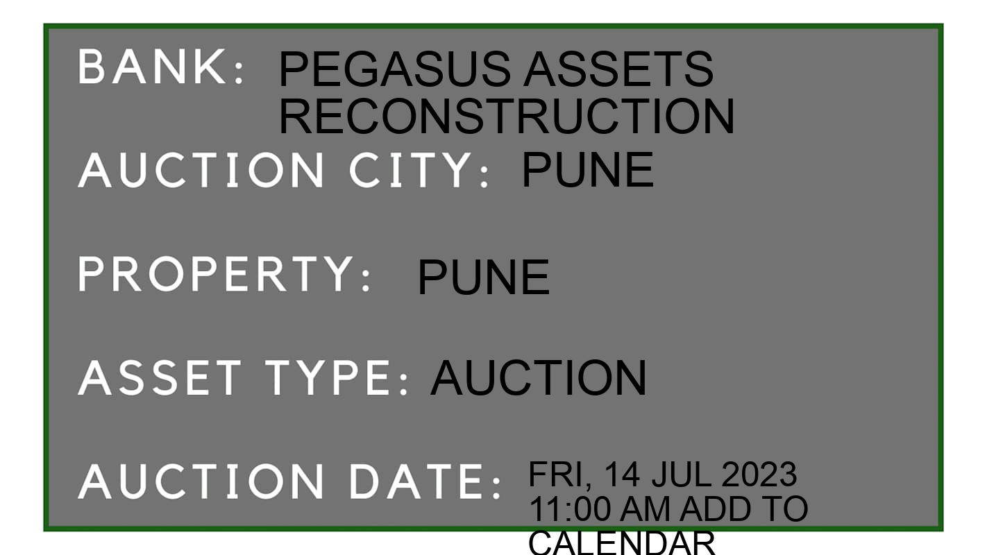 Auction Bank India - ID No: 152429 - Pegasus Assets Reconstruction Auction of Pegasus Assets Reconstruction