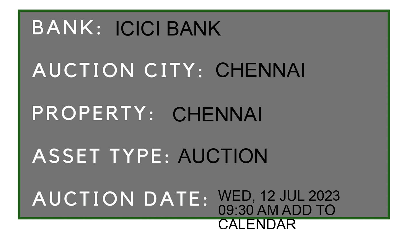Auction Bank India - ID No: 152479 - ICICI Bank Auction of ICICI Bank