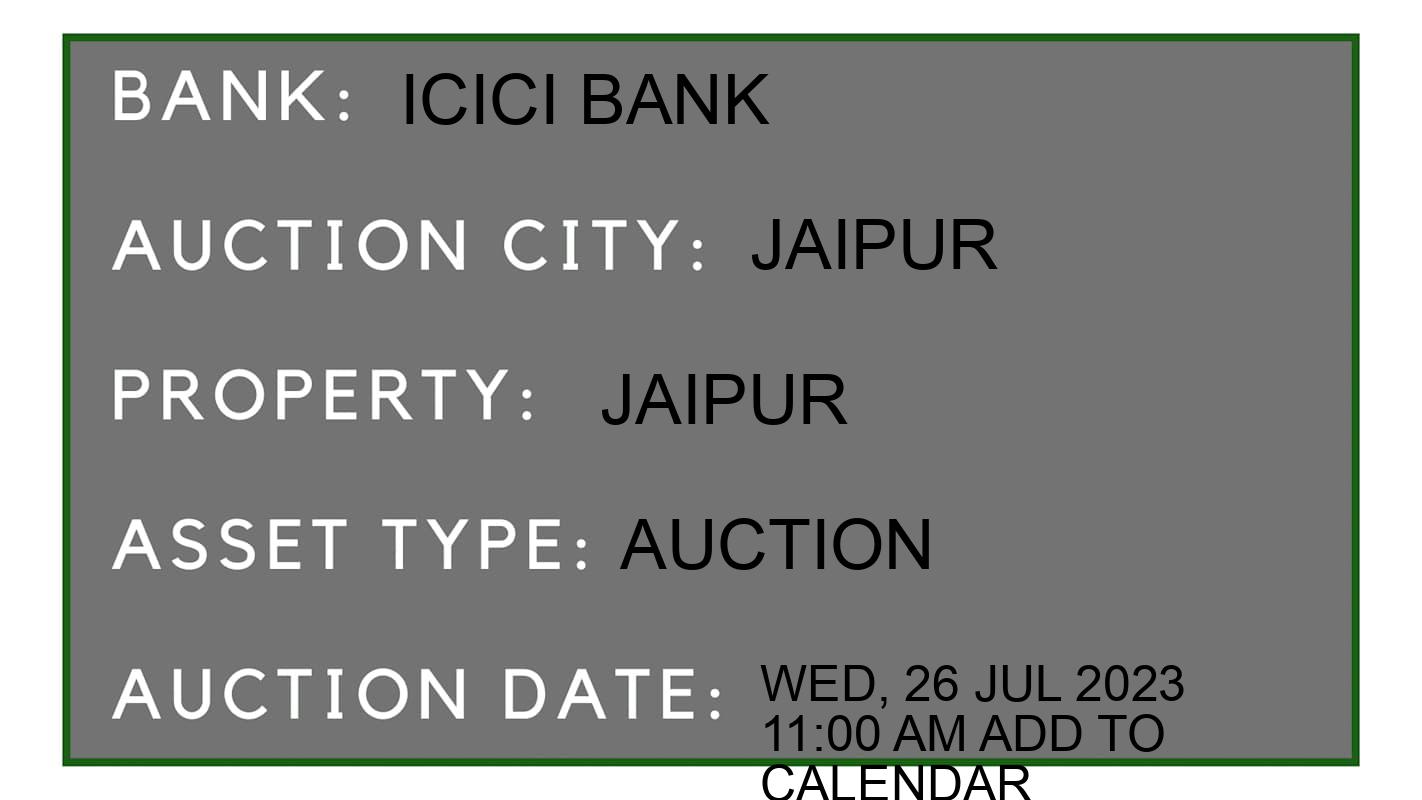 Auction Bank India - ID No: 152508 - ICICI Bank Auction of ICICI Bank
