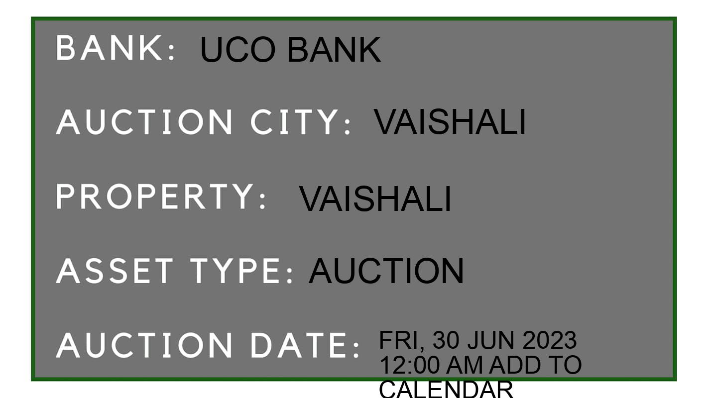 Auction Bank India - ID No: 152536 - UCO Bank Auction of UCO Bank
