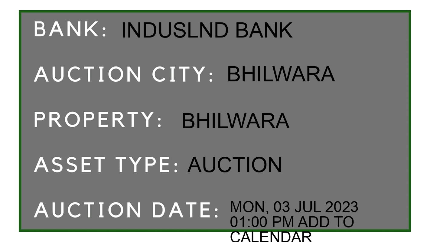 Auction Bank India - ID No: 152622 - induslnd bank Auction of induslnd bank