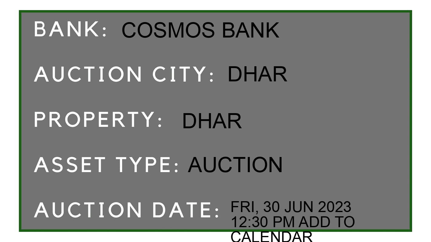 Auction Bank India - ID No: 152631 - Cosmos Bank Auction of Cosmos Bank