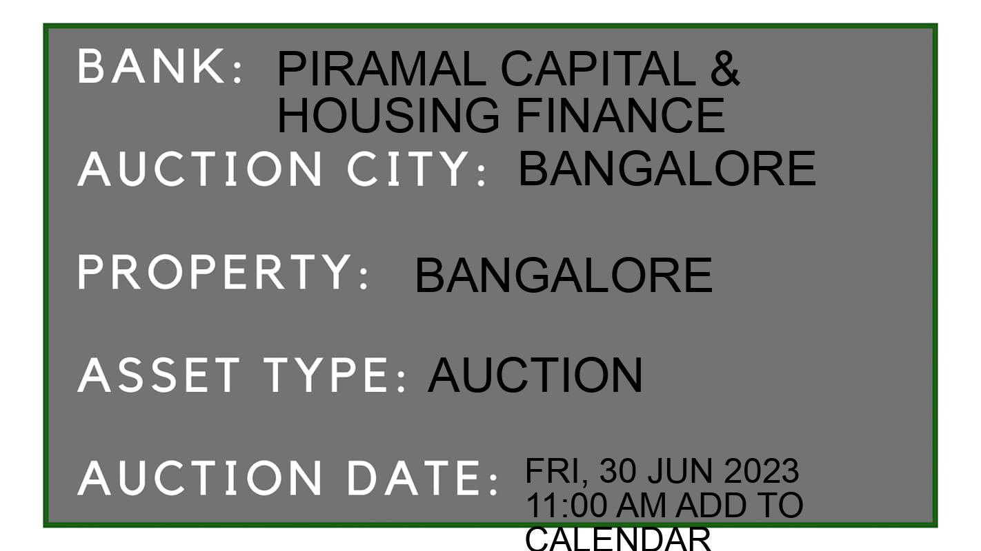 Auction Bank India - ID No: 152632 - Piramal Capital & Housing Finance Auction of Piramal Capital & Housing Finance
