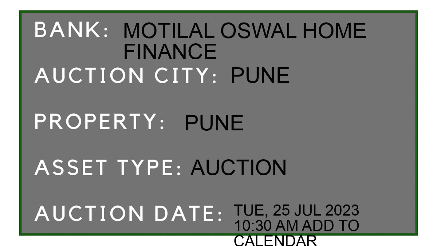 Auction Bank India - ID No: 152668 - motilal oswal home finance Auction of motilal oswal home finance