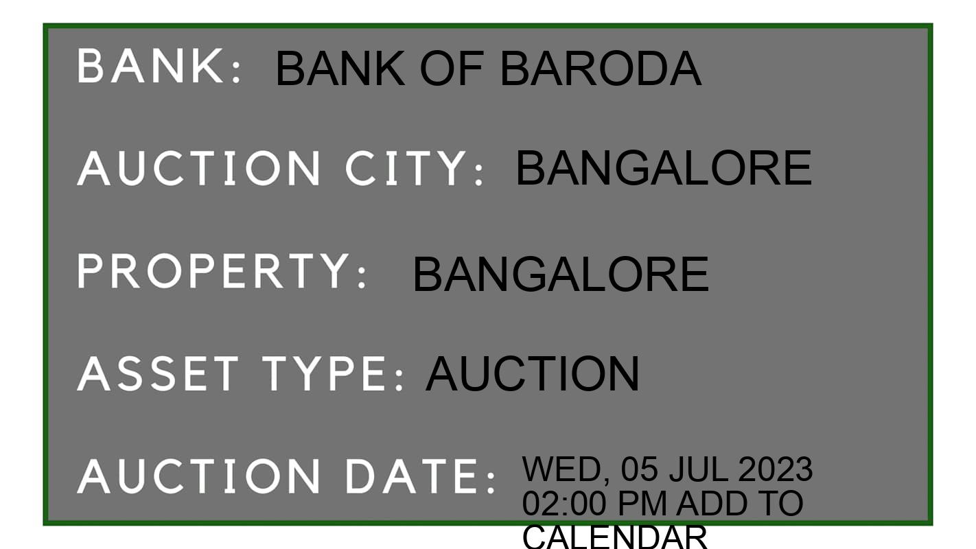 Auction Bank India - ID No: 152722 - Bank of Baroda Auction of Bank of Baroda