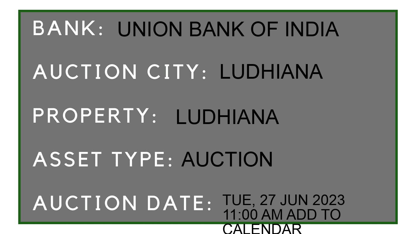 Auction Bank India - ID No: 152795 - Union Bank of India Auction of Union Bank of India