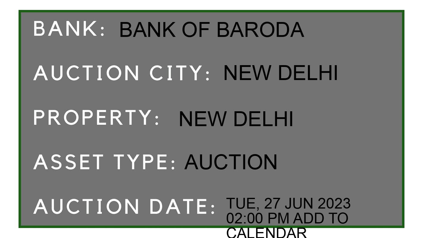 Auction Bank India - ID No: 152799 - Bank of Baroda Auction of Bank of Baroda