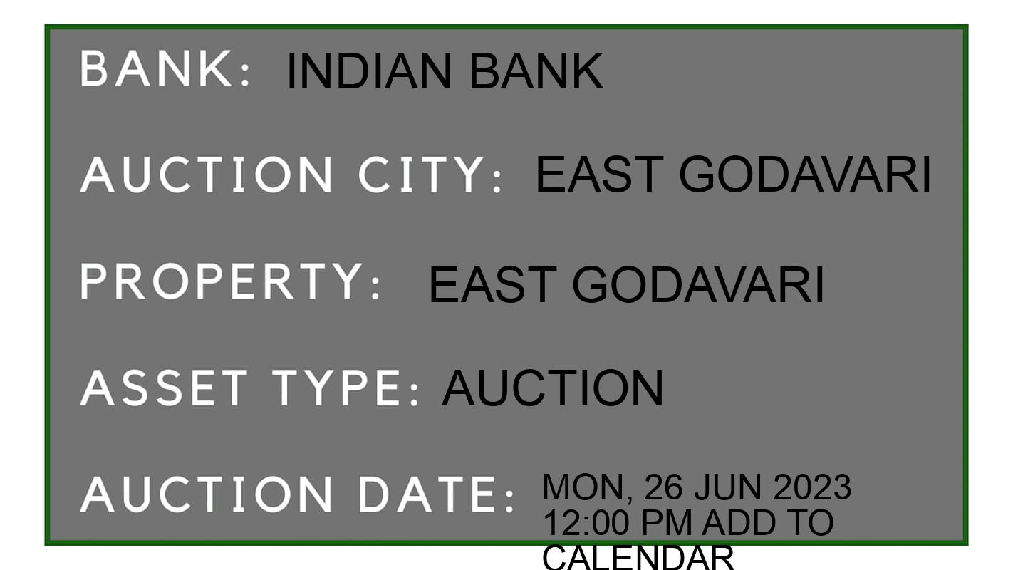 Auction Bank India - ID No: 152834 - Indian Bank Auction of Indian Bank