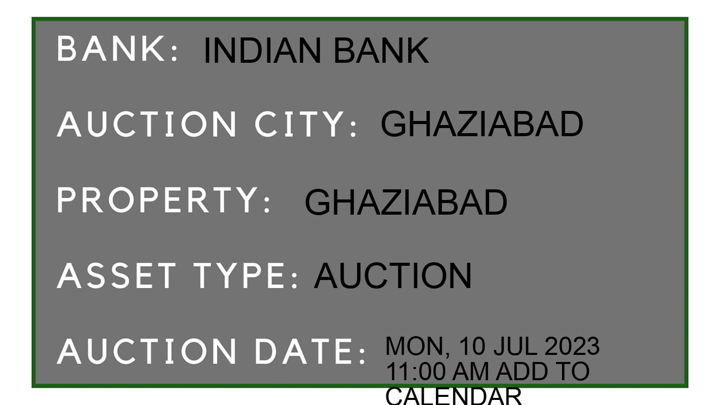 Auction Bank India - ID No: 152837 - Indian Bank Auction of Indian Bank