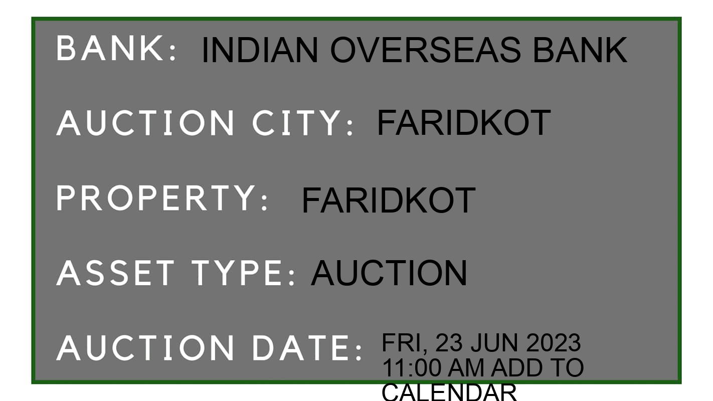 Auction Bank India - ID No: 152846 - Indian Overseas Bank Auction of Indian Overseas Bank