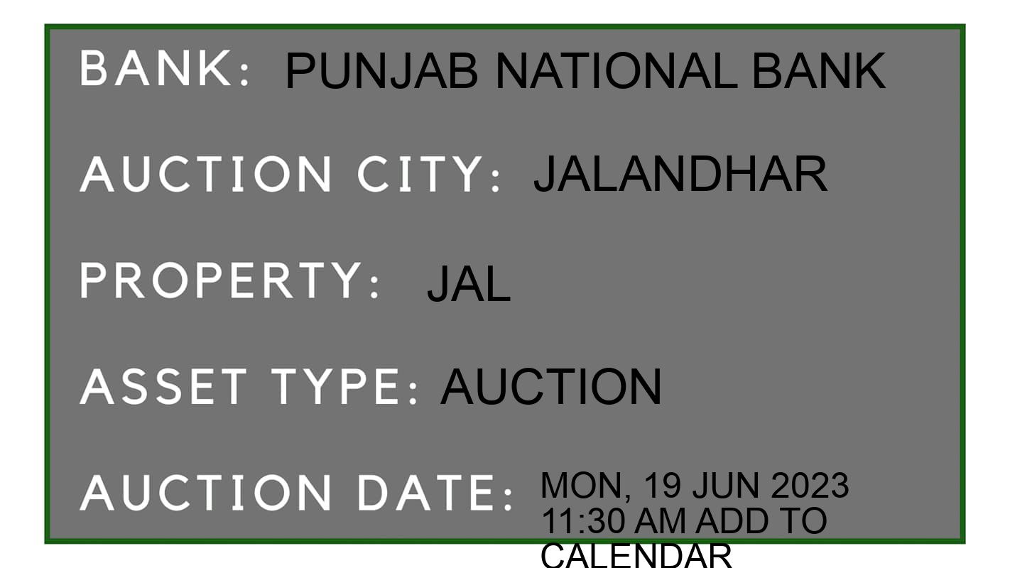 Auction Bank India - ID No: 152902 - Punjab National Bank Auction of Punjab National Bank