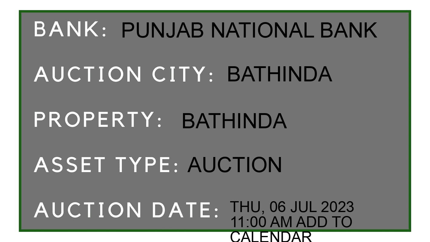 Auction Bank India - ID No: 152904 - Punjab National Bank Auction of Punjab National Bank