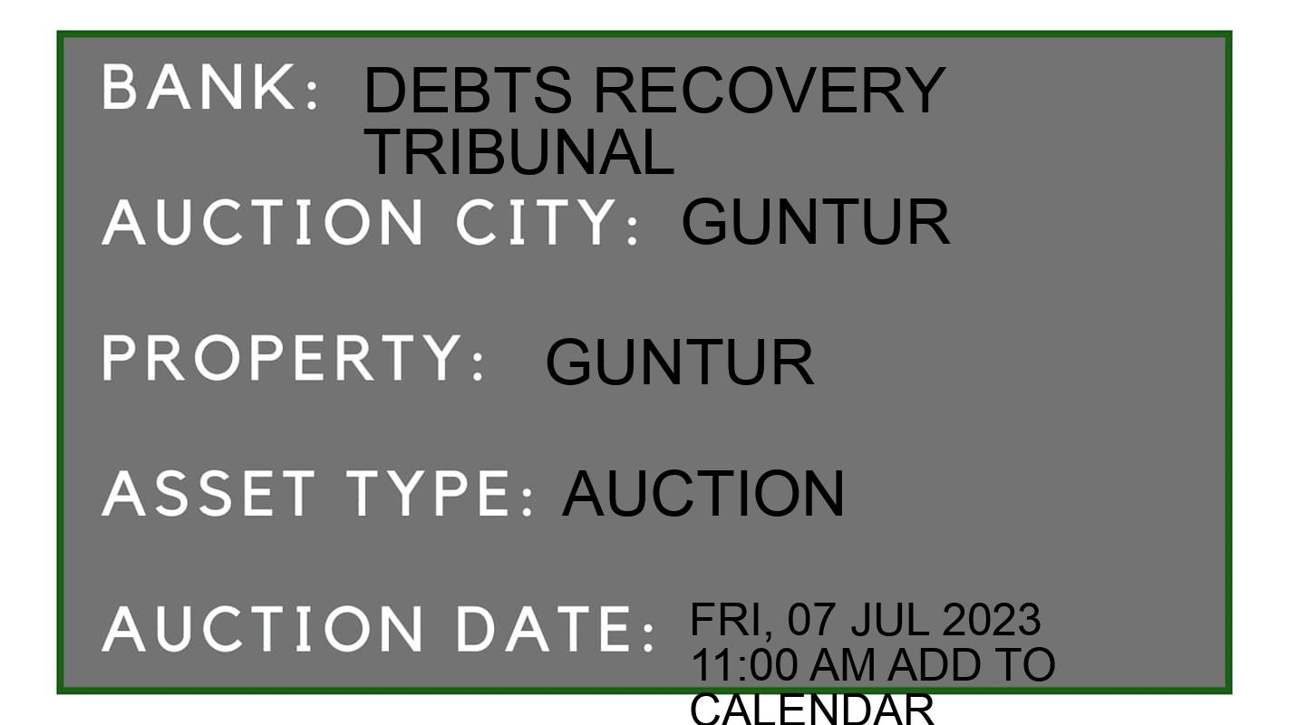 Auction Bank India - ID No: 152921 - Debts Recovery Tribunal Auction of Debts Recovery Tribunal