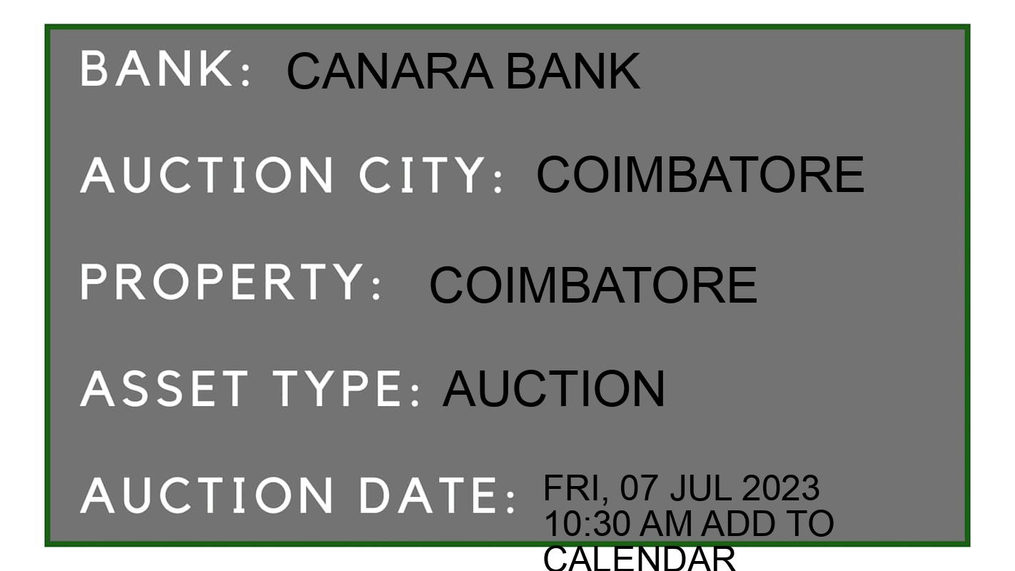 Auction Bank India - ID No: 152947 - Canara Bank Auction of Canara Bank